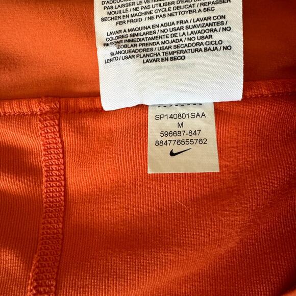 Nike Tennis Golf Skirt Dri-Fit Built-in Shorts Skort Women's Size Medium Orange - Picture 4 of 7